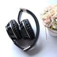 thumbnail image 4 of Auriculares sobre oreja, auriculares con sonido estéreo premium con controlador de 40 mm, cómodos auriculares plegables con orejeras de proteína pa negro, 4 of 8