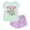 Toy Story Aqua Purple, variant on Disney Toy Story Baby Girls' 2-Piece T-Shirt and Dolphin Shorts Set Aqua Purple