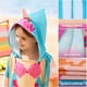 thumbnail image 4 of Toalla de playa con capucha para niños Joiedomi, diseño de sirena rosa, 61 x 61 cm, 4 of 7