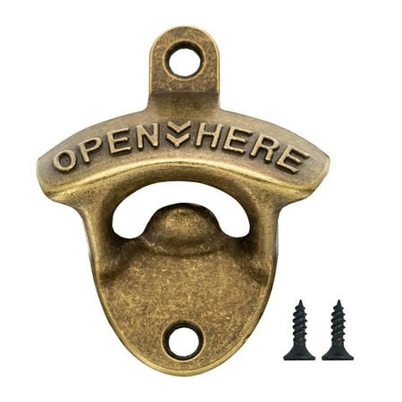 

Mini Opener Zinc Alloy Wall Corkscrew Beer Bottle Opener (Cyan Antique B)
