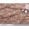 thumbnail image 2 of Soimoi Cotton Duck Fabric Mix Fruits Printed Fabric 1 Yard 56 Inch Wide, 2 of 3