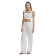 thumbnail image 2 of Mills by Millie Bobby Brown Women's Wide Leg Seersucker Palazzo Pants, Sizes XXS-XXL, 2 of 4
