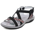 thumbnail image 2 of Zapatos Verano para Sandalias Planas Punta Abierta Bohemio Cómodo Mujer, 2 of 9