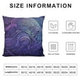 thumbnail image 5 of GOSMITH  Abstract Pillow Cushion Cover , Ocean Inspired Graphic Paisley Swirled Hand Drawn Art Print, Decorative Square Accent Pillow Case, 5 of 5