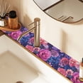 thumbnail image 2 of Yayeee Faucet Mat for Kitchen Sink 30" Diatomite Long Splash Guard Pad, Vibrant Art Flowers, 2 Pack, 2 of 7