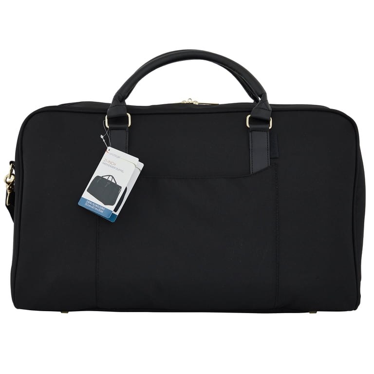 Protege 21 inch Weekender Duffel Bag for Travel, Black, Women's Protege 21 inch Weekender Duffel Bag for Travel, Black, Women's