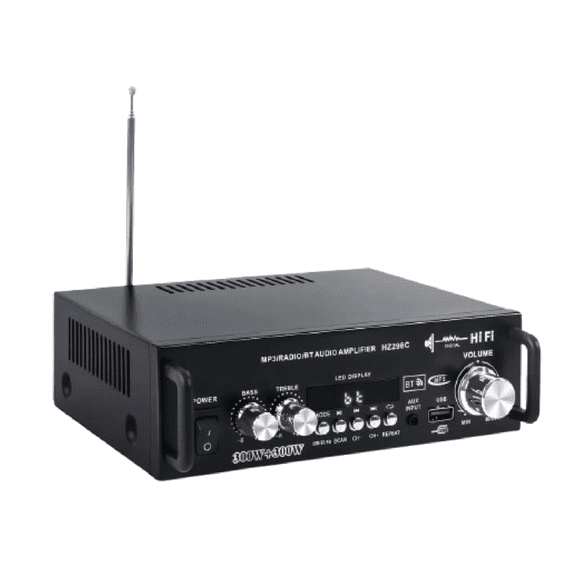 Amplificador Audio Estéreo Mini para Casa 2.0 Canales con Potencia Máxima 600W
