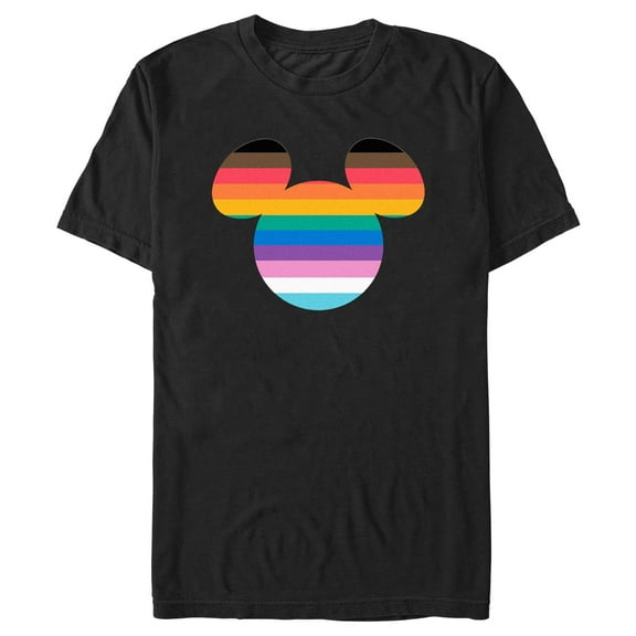 Men's Mickey & Friends LGBTQIA  Pride Flag Logo Graphic T-Shirt
