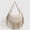 Beige, variant on Vintage-Inspired Fringe and Studded Hobo Bag - Stylish Women's Shoulder/Crossbody Purse
