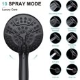 thumbnail image 2 of 1pcs，Handheld Shower Head Shower Head，Black, 2 of 5