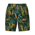 thumbnail image 4 of Lsque Mens Swim Trunks Jungle Leopard Yellow Pattern - Bathing Suit Compression Liner - Beach Swim Shorts Swimwear - (S-3XL) - Stretch Quick Dry -Medium, 4 of 9