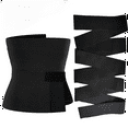 thumbnail image 3 of Wrap Waist Trainer Stomach Abdomen Binder Belly Body Shaper Compression Belt Tummy Control Shapewear 6 Meter, 3 of 6