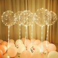thumbnail image 4 of 10 globos de colores, globo LED Bobo, globo de burbuja transparente, cadena de luces brillantes con palos, suministros para fiestas de Halloween y Navidad, 4 of 5