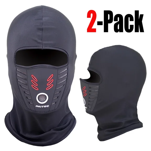 2 Pack Balaclava Face Mask Men Breathable Under Helmet Wear Motorcycle Balaclava