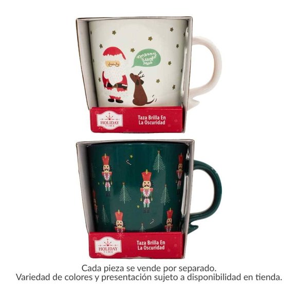 Taza Holiday Time de Cerámica Varios Modelos Navideños 580 ml 1 Pieza