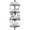 Black with Towel Bar, variant on Shower Caddy Tension Pole - 4-Tier Corner Shower Organizer Tension Rod with Soap Holder, Toothbrush Holder & 4 Hooks, Adjustable Stainless Steel Bathroom Organizer 27.6 to 108.3 inch, Gold