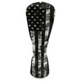 thumbnail image 2 of Yuyamidu Black American Flag Golf Club Head Cover Waterproof PU Leather Golf Head Covers Camo Golf Headcovers for Hybrid 3 Wood 5 Wood Driver, 2 of 8
