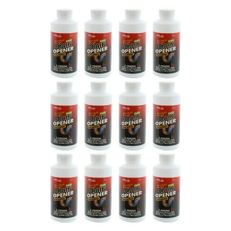 Aqua Plumb Crystal Drain Opener Cleaner Lye Fast Acting Strength 16 oz, 12-Pack