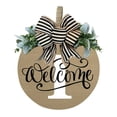 thumbnail image 1 of 2024 Last Name Year Round Front Door Wreath 26 Last Names Alphabet Door Plate Front Door Decoration Garland Front Door Decoration Door Front Porch Decorations Outdoor Wall Wall Hanging Sign Seasonal, 1 of 4