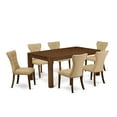 thumbnail image 2 of East West Furniture Lismore 7-piece Wood Dining Set in Walnut, 2 of 10