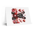 thumbnail image 2 of DistinctInk Greeting Card / Note Card - Valentine's Day French Bulldog - PACK of 3, 2 of 7