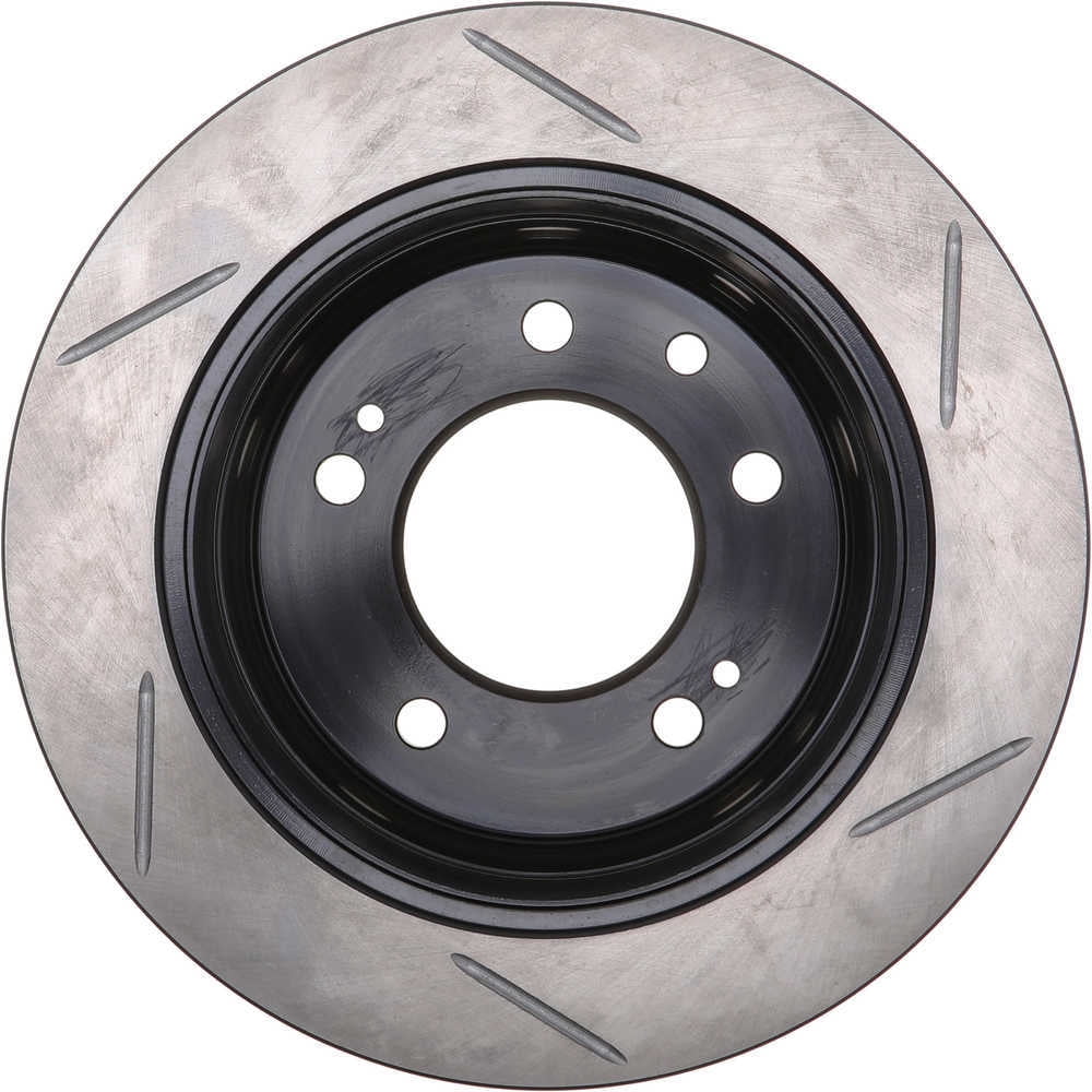 StopTech 126.51033SR Sport Slotted Brake Rotor; Rear Right, European style brake pad compounds