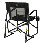 GCI Outdoor Freestyle Rocker Foldable Rocking Camping Chair, Black