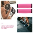 thumbnail image 2 of Clispeed 2Pcs Rosy Polyester Palm Grip Pads Anti Skid Pads for Weight Lifting Barbell Covers, 2 of 8
