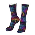 thumbnail image 6 of Salouo Indian Mandalas Dragonfly Pattern Fun Novelty Crew Socks,Casual Athletic Socks Neutral Socks, 6 of 7