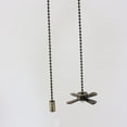 thumbnail image 4 of 1 Set Ceiling Fan Pull Chain Beaded Ball Fan Pull Chain Pulls Set with Connector(Gold), 4 of 4