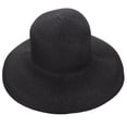 thumbnail image 1 of 1 sombrero de paja para exteriores, de ala grande, tejido, transpirable, 1 of 6