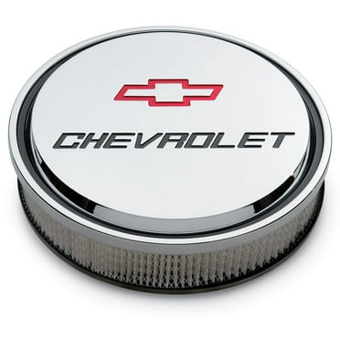 Proform 141-835 PFM141-835 AIR CLEANER KIT 14IN SLANT-EDGE ALUM CHROME RECESSED PAINTED EMBLEMS