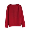 thumbnail image 4 of Christmas Sweaters for Women Christmas Tree Printed Ugly Christmas Sweater Knit Warm Pullover Sweater Shermie, 4 of 9