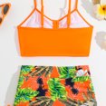 thumbnail image 4 of Piomll Swim Suits for Girls 2 Piece Adjustable Straps Padded Tankini Bathing Suit, 4 of 7
