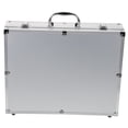 thumbnail image 4 of SOPOTUTU White Hard Microphone Carrying Case Shockproof Mic Storage Organizer with Handle, 4 of 8
