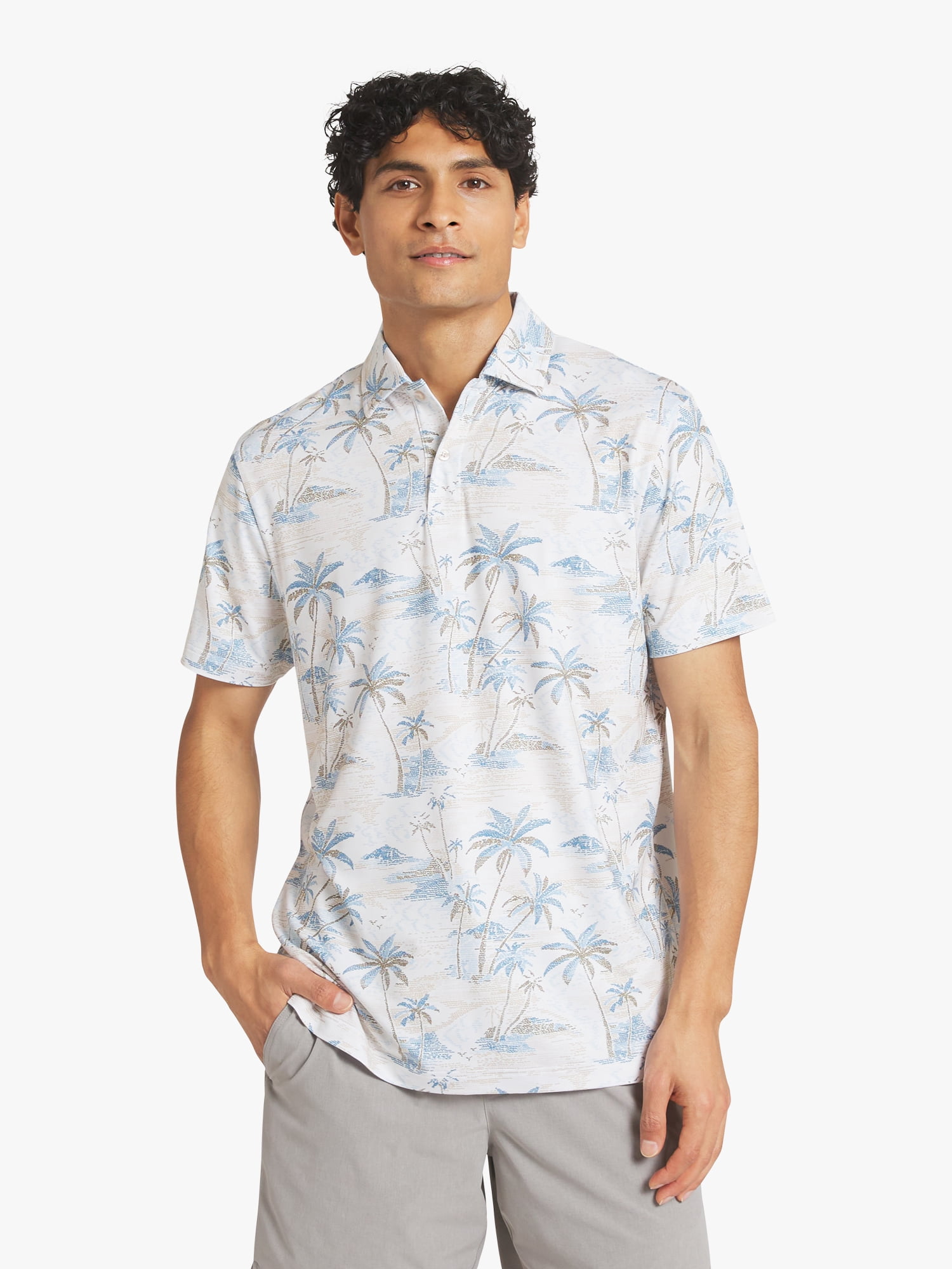 Chaps Men's and Big Men's Short Sleeve Performance Polo Shirt, Sizes S-3XL