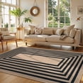 thumbnail image 4 of RUG ROBOT Modern Geometric 5'x7' Area Rugs for Living Room, Washable Easy Jute Indoor Outdoor Rugs, Non Slip Farmhouse Carpet Natural Rug for Dining Room Bedroom Deck Porch, 4 of 10