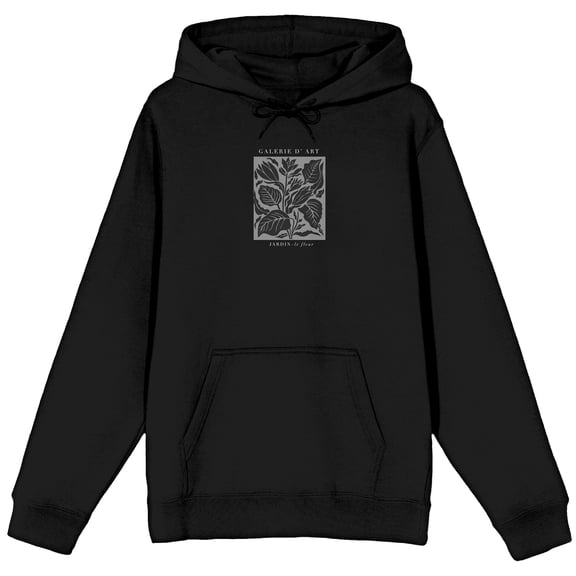 Galerie d'Art Adult Black Graphic Hoodie-Medium