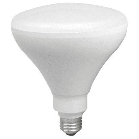 Br40 Medium Base Frost Flood - TCP LED17BR40D41K Single 17 Watt Frosted Dimmable BR40 Medium (E26) LED Bulb - 4100K