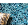 thumbnail image 6 of Rugs.com Fleur Collection Rug – 6 Ft Runner Light Blue Medium-Pile Rug Perfect For Hallways, Entryways, 6 of 9