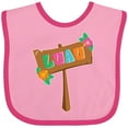 thumbnail image 3 of Inktastic Luau Sign Boys or Girls Baby Bib, 3 of 4