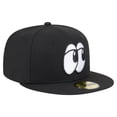 thumbnail image 3 of Men's-New Era  Black Chattanooga Lookouts Authentic Collection 59FIFTY Fitted Hat, 3 of 6