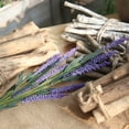 thumbnail image 1 of Exywaves 12-Heads Artificial PE Lavender Fake Flower Wedding Bouquet Party Home Decor D, 1 of 4