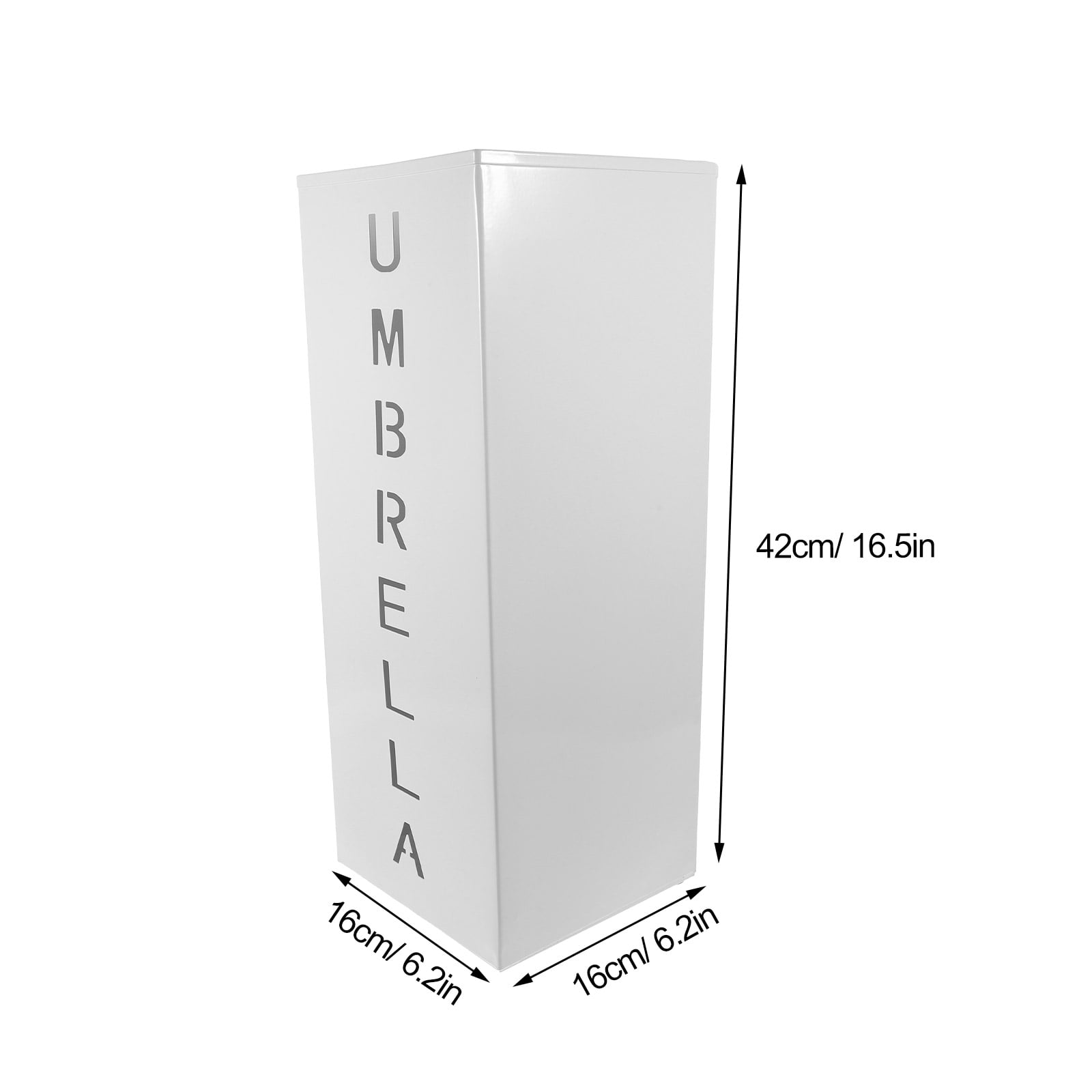 BESTYASH White Iron Folding Umbrella Stand for Home and Office Use, Compact Stylish Indoor Umbrella Holder Storage Rack