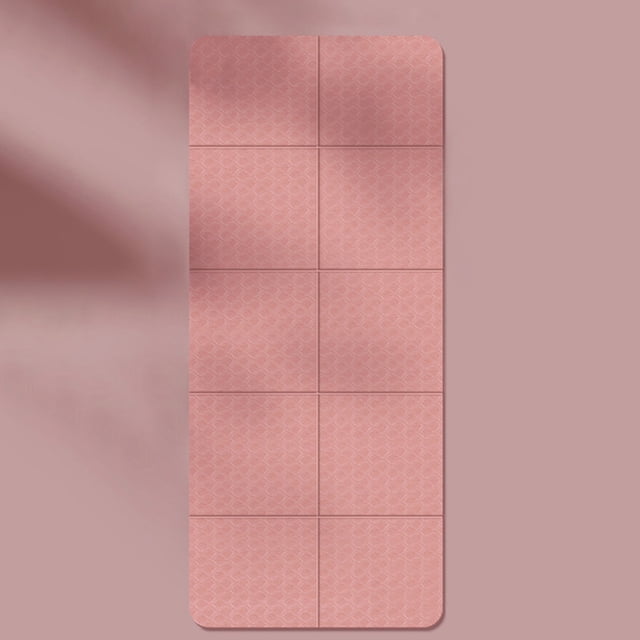Foldable Yoga Mat Folding TPE Pilates Mat Non Slip Workout Mat Portable Exercise Mat