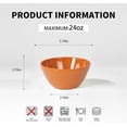 thumbnail image 2 of 6 inch Patriotic Red & Blue Beaded Melamine Plastic Cereal Bowl Set, Soup Bowls Set of 6, Dishwasher Safe, Break-Resistant, 24 oz Melamine Salad Bowls for Daily Use, 2 of 5