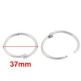 thumbnail image 2 of Unique Bargains Office Book Rings Loose Leaf Binder Hinge Snap Ring Keyring 32mm Dia 10pcs, 2 of 4