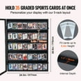 thumbnail image 4 of KFFKFF 35-Slot Collectible Card Showcase, 24.3x30.5x2.1 inches, Trading Card Wall Display Cabinet, 98% UV Resistant  PC Plate, Secure Lock for Sports Memorabilia, 4 of 7