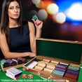 thumbnail image 6 of GSE Games & Sports Expert Poker Chip Case, Poker Chips Holder with 5 Poker Chip Trays for Any Thickness chips, Holds 500 Chips (Walnut), 6 of 7