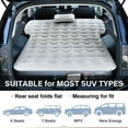 thumbnail image 3 of Coverado Air Mattress for SUV, Thickened Flocking Travel Camping Bed with Electric Pump, Inflatable Bed for SUV Trunk, Gray, 3 of 9